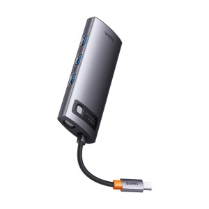 هاب 6 پورت باسئوس مدل WKWG030013 USB-C